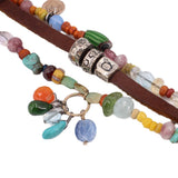 JES MAHARRY STERLING SILVER GEMSTONE BRACELETS
