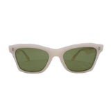 CELINE CL40058I RECTANGLE CAT EYE SUNGLASSES WHITE