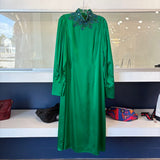 ANDREW GN EMBELLISHED DRESSES GREEN M\L