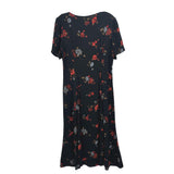 REFORMATION FLORAL DRESSES BLACK M | 8