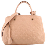 LOUIS VUITTON MONTAIGNE MM SATCHELS NUDE