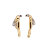 DEMARSON GRAPHIC EARRINGS GOLD