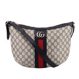 GUCCI OPHIDIA MEDIUM SHOULDER BAGS BLUE