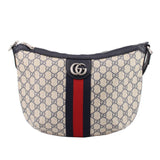GUCCI OPHIDIA MEDIUM SHOULDER BAGS BLUE