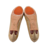 COLE HAAN PATENT HEELS NUDE 8 US