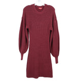 STAUD SWEATER DRESSES BURGUNDY M