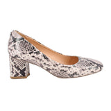 DONALD PLINER AUDRY SNAKE PRINT HEELS GREY 8.5 US