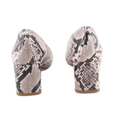 DONALD PLINER AUDRY SNAKE PRINT HEELS GREY 8.5 US