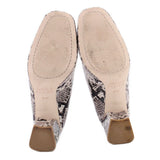 DONALD PLINER AUDRY SNAKE PRINT HEELS GREY 8.5 US