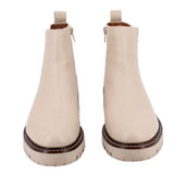 NORDSTROM ZIP BOOTS CREAM 7 US