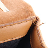 BURBERRY LOLA QUILTED VELVET CROSSBODYS TAN