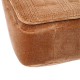 BURBERRY LOLA QUILTED VELVET CROSSBODYS TAN