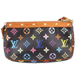 LOUIS VUITTON MURAKAMI POCHETTE ACCESSORIES HANDLE BAG BLACK