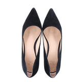 MARC FISHER ZALA POINTED TOE SUEDE HEELS BLACK 8 US