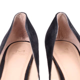 MARC FISHER ZALA POINTED TOE SUEDE HEELS BLACK 8 US