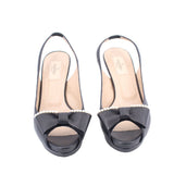 VALENTINO BOW HEELS BLACK 39 EU | 9 US