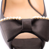 VALENTINO BOW HEELS BLACK 39 EU | 9 US