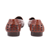 JEFFREY CAMPBELL LEATHER LOAFERS BROWN 8 US