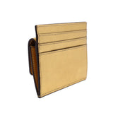 FENDI LEATHER CARD CASE WALLETS GOLD