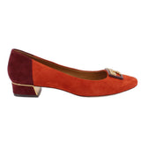 TORY BURCH SUEDE FLATS RUST 8 US