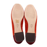 TORY BURCH SUEDE FLATS RUST 8 US