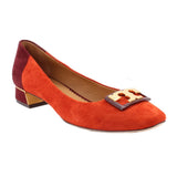 TORY BURCH SUEDE FLATS RUST 8 US