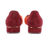 TORY BURCH SUEDE FLATS RUST 8 US