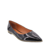 COACH PATENT LEATHER FLATS BLACK 8.5 US