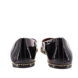 COACH PATENT LEATHER FLATS BLACK 8.5 US
