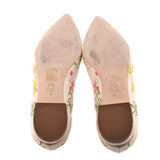 TORY BURCH GIGI EMBROIDERED HEELS CREAM 8 US