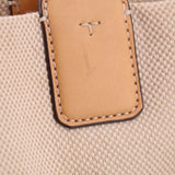 TORY BURCH ELLA CANVAS TOTES NATURAL