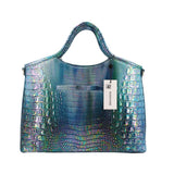 BRAHMIN ELAINE SATCHELS BLUE TOPAZ