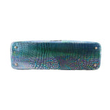 BRAHMIN ELAINE SATCHELS BLUE TOPAZ