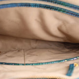 BRAHMIN ELAINE SATCHELS BLUE TOPAZ