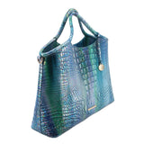 BRAHMIN ELAINE SATCHELS BLUE TOPAZ
