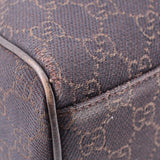 GUCCI MINI BOSTON HANDLE BAG BROWN