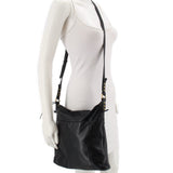 HOBO LEATHER CROSSBODYS BLACK