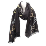 GUCCI GG PRINT SCARVES BLACK