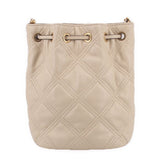 TORY BURCH FLEMING MINI BUCKET CROSSBODYS CREAM