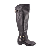 VINCE CAMUTO BROOKLEE OVER THE KNEE LEATHER BOOTS BLACK 6.5 US