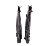 VINCE CAMUTO BROOKLEE OVER THE KNEE LEATHER BOOTS BLACK 6.5 US