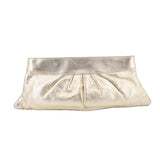LAUREN MERKIN METALLIC CLUTCHES GOLD