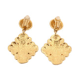 CHANEL VINTAGE CLIP-ON EARRINGS GOLD