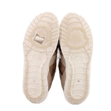 MONCLER EMILIA LOW TOP SNEAKERS BEIGE 38.5 EU | 8.5 US