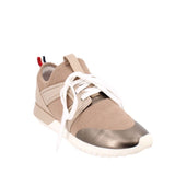 MONCLER EMILIA LOW TOP SNEAKERS BEIGE 38.5 EU | 8.5 US