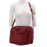 GUCCI MICROGUCCISSIMA JOY BOSTON CROSSBODYS RED