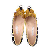 MANOLO BLAHNIK KITTEN HEELS POLKA DOT 38.5 EU | 8 US