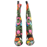 NO LABEL EMBROIDERED BOOTS GREEN 39 EU | 8.5 US