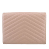 SAINT LAURENT CASSANDRE FLAP POUCHES NUDE