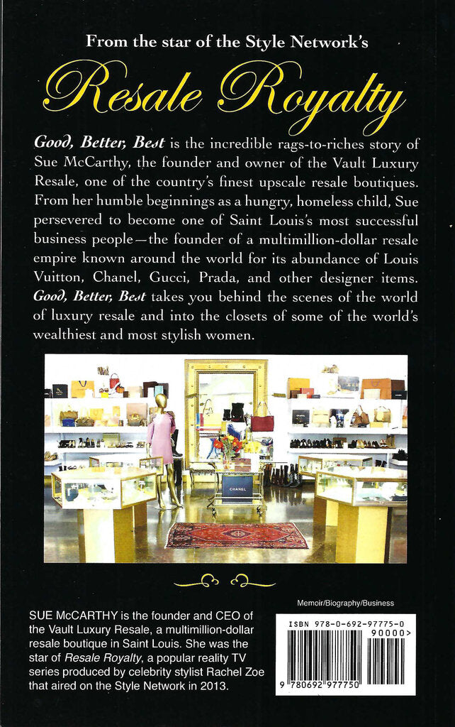Good Better Best book back cover with description text and ISBN barcode